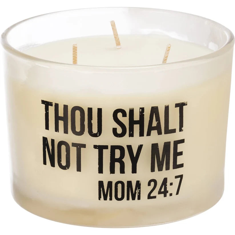 PBK Home Decor - Thou Shall Not Try Me Mom 24:7 Lavender Candle