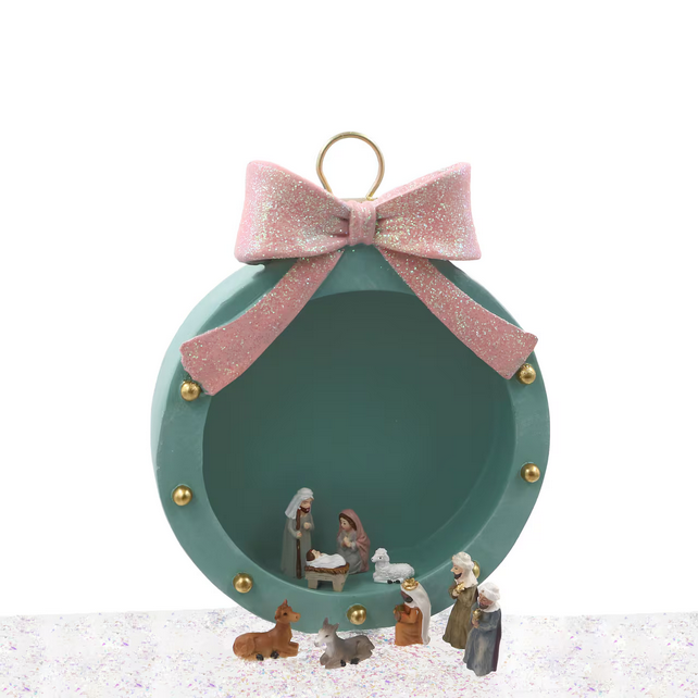 Ashland Christmas Decor - Mint Ornament Miniature Display 9-inch Stand