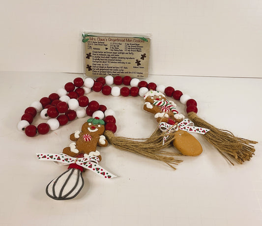AGSD Christmas Decor - Gingerbread Spoon Theme Garlands 2pc