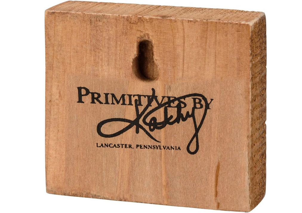 PBK Christmas Decor - Nativity A Promise of Hope Born Block Sign