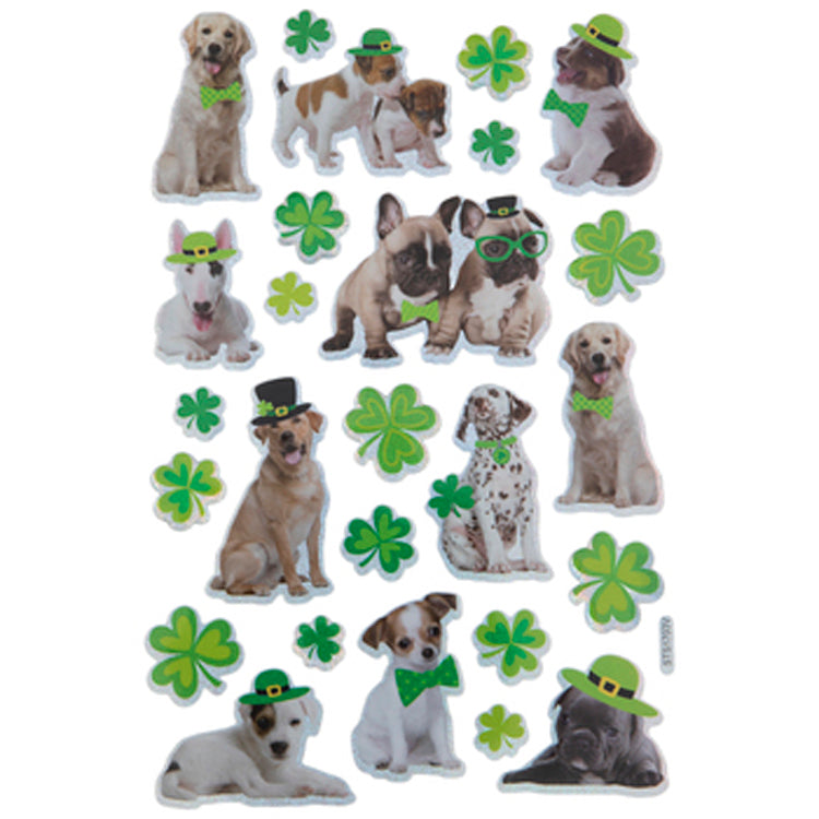 Hobby Lobby Craft Supply - St Patrick's Irish Dog Stickers 3 Sets