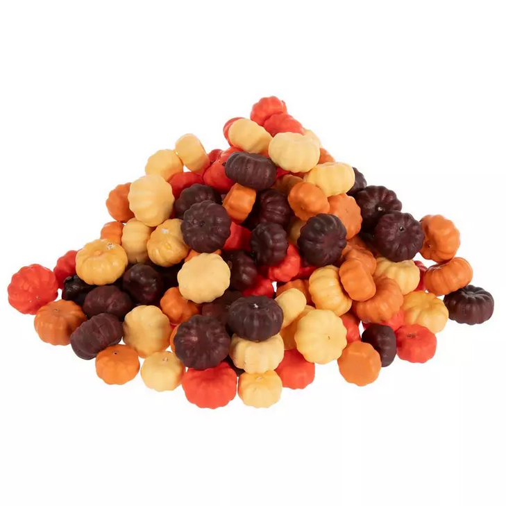 HL Fall Craft Supply Decor - Orange Brown Yellow Pumpkins Scatters