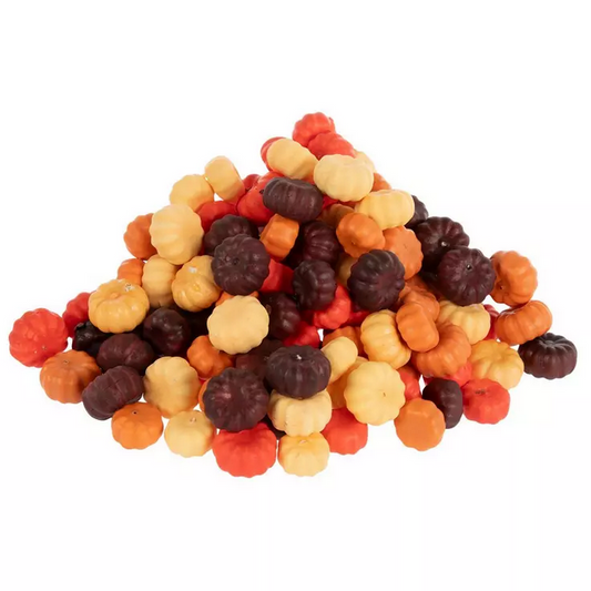 HL Fall Craft Supply Decor - Orange Brown Yellow Pumpkins Scatters