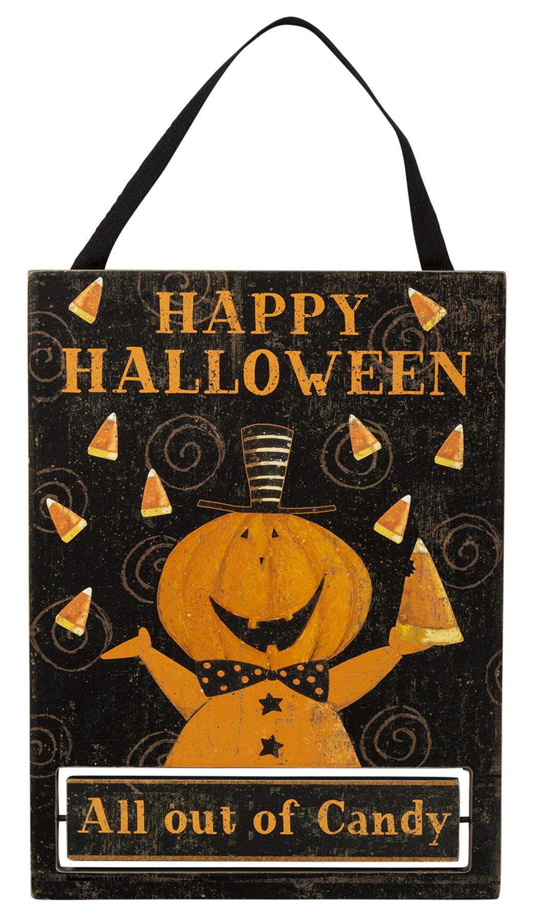 PBK Halloween Decor - Double Side Trick Treat Out Of Candy Sign
