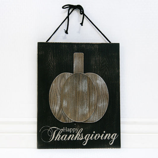 Adams Fall Decor - Happy Thanksgiving Pumpkin Sign