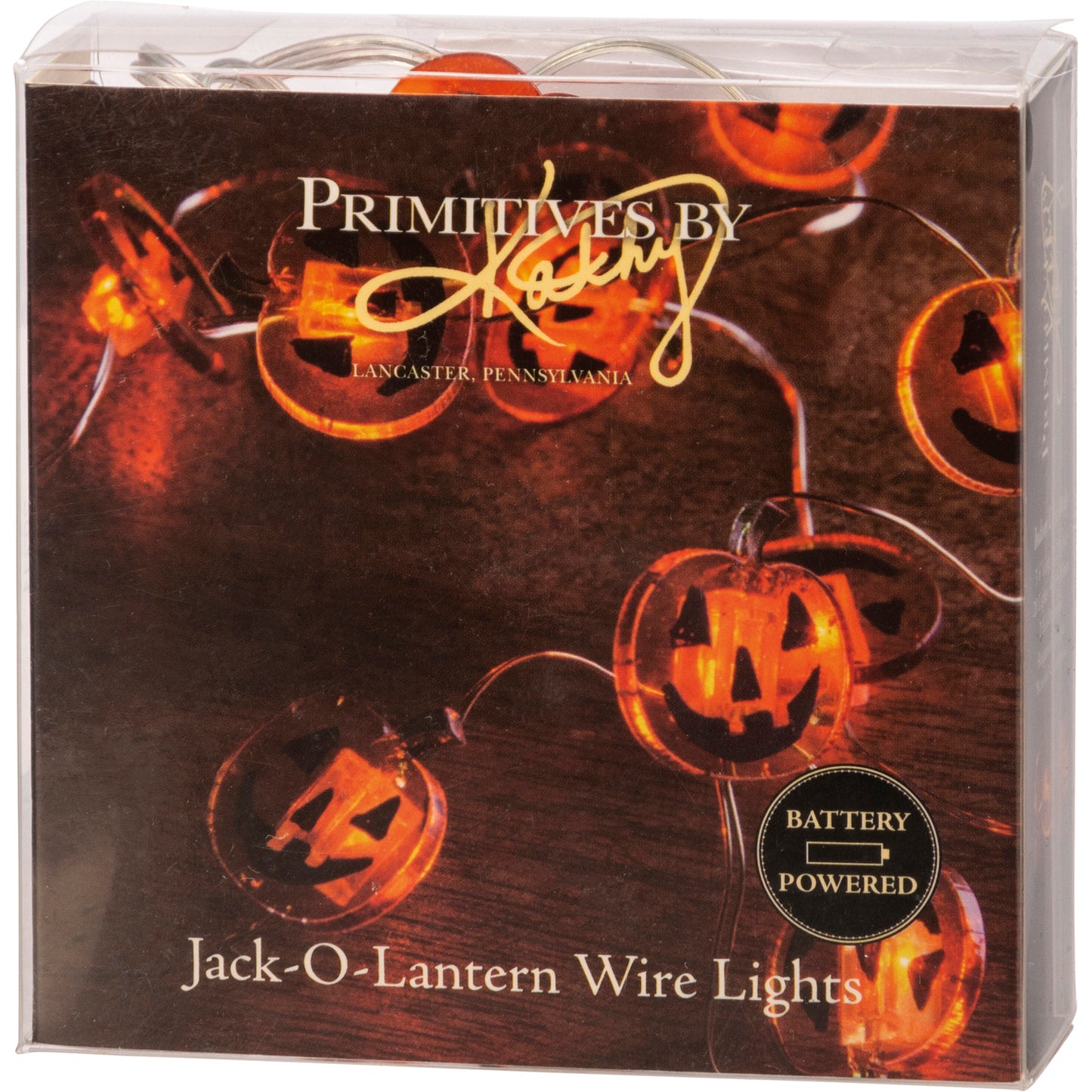 PBK  Fall Decor - LED Micro Orange Jack O Lanterns Lights Battery Operated